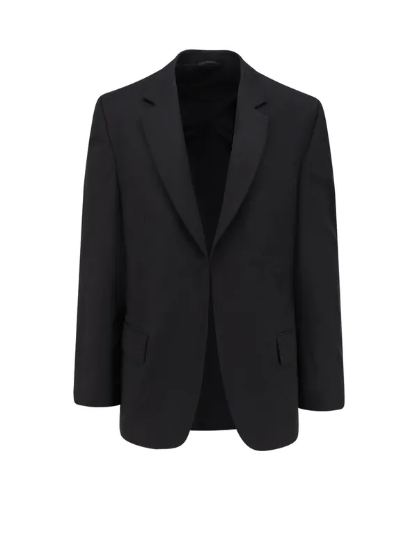Wool Blazer With Modal Insert - Balenciaga