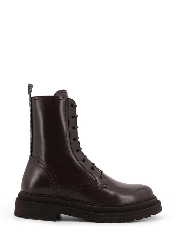 Leather Ankle Boots - Brunello Cucinelli