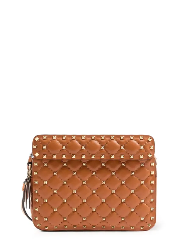 Rockstud Spike Leather Shoulder Bag - Valentino Garavani