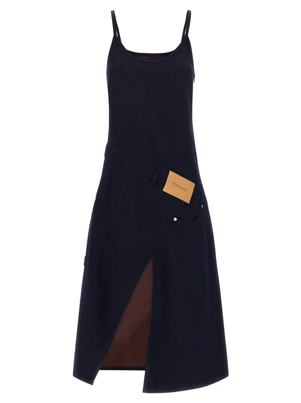 Twisted Workwear Dresses Blue - JW Anderson
