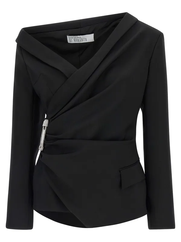 Asymmetrical Blazer Blazers Black - Giuseppe Di Morabito