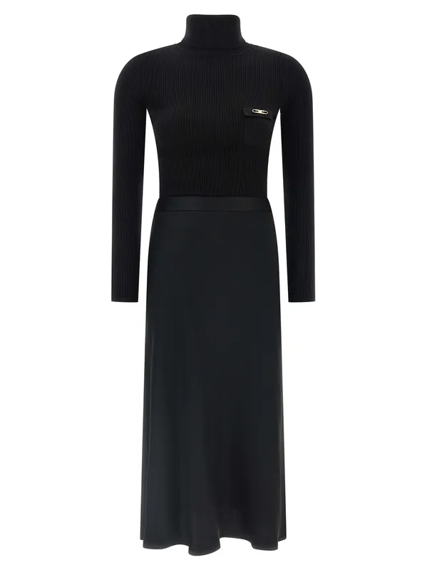 Turtleneck Dress Dresses Black - Elisabetta Franchi