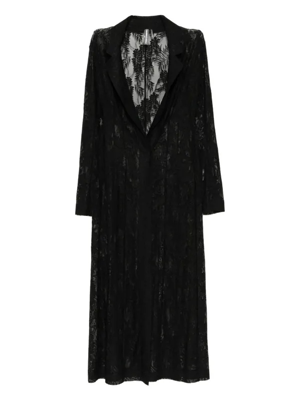 Lace Long Coat - Norma Kamali