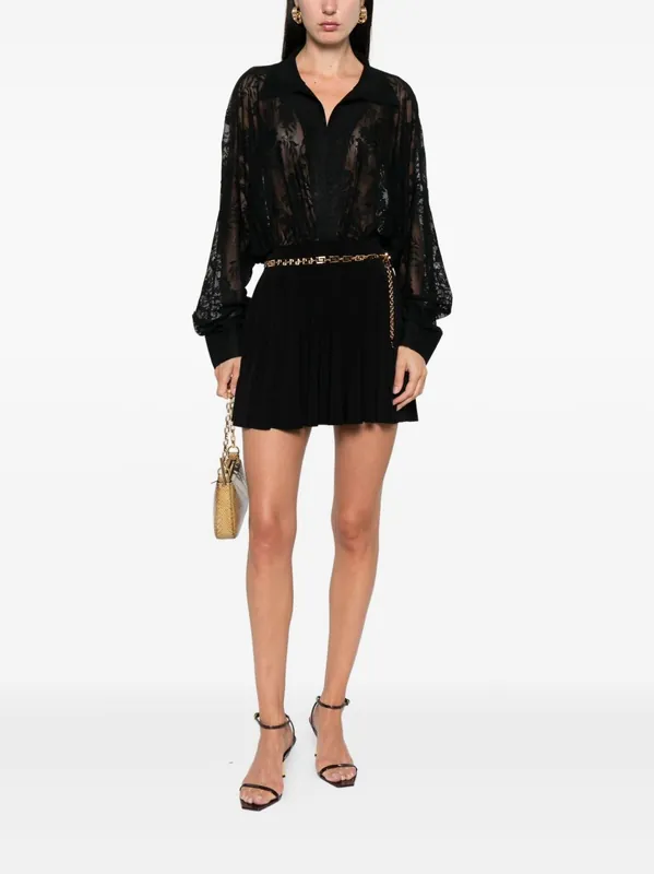 Lace Overszied Bodysuit - Norma Kamali