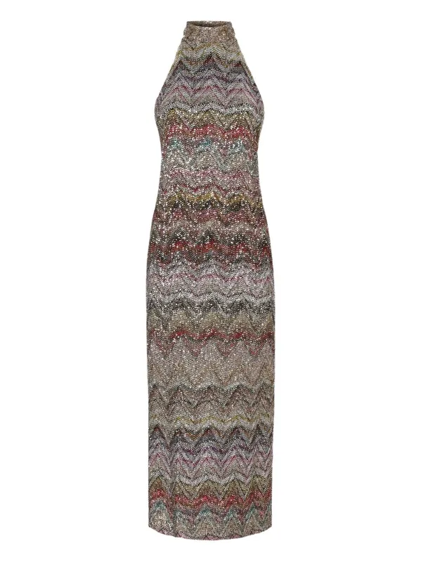 High-Neck Long Dress