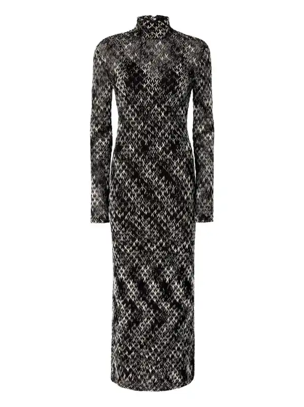 Turtle-Neck Long Dress