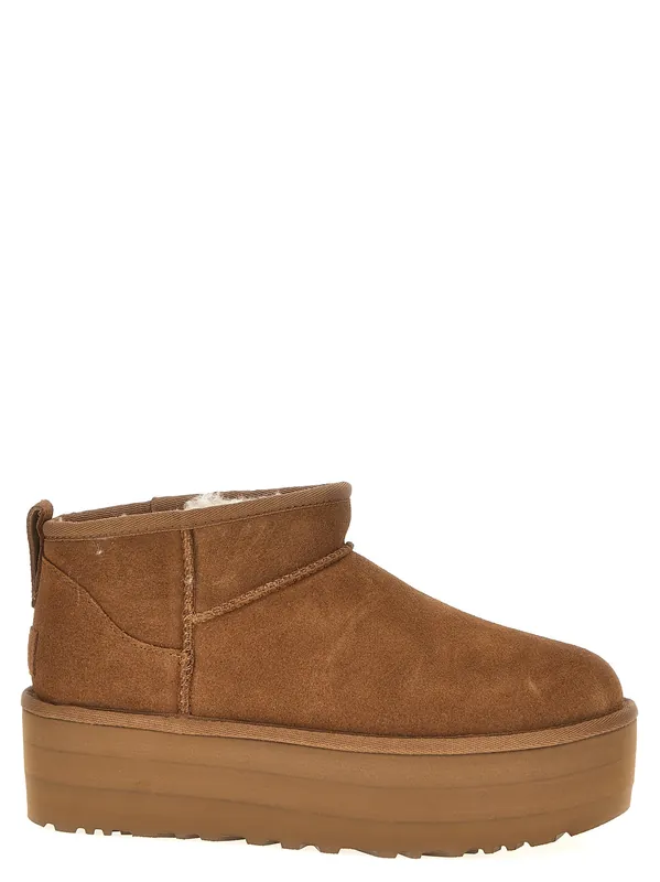 Classic Ultra Mini Platform Boots And Ankle Boots Brown - UGG