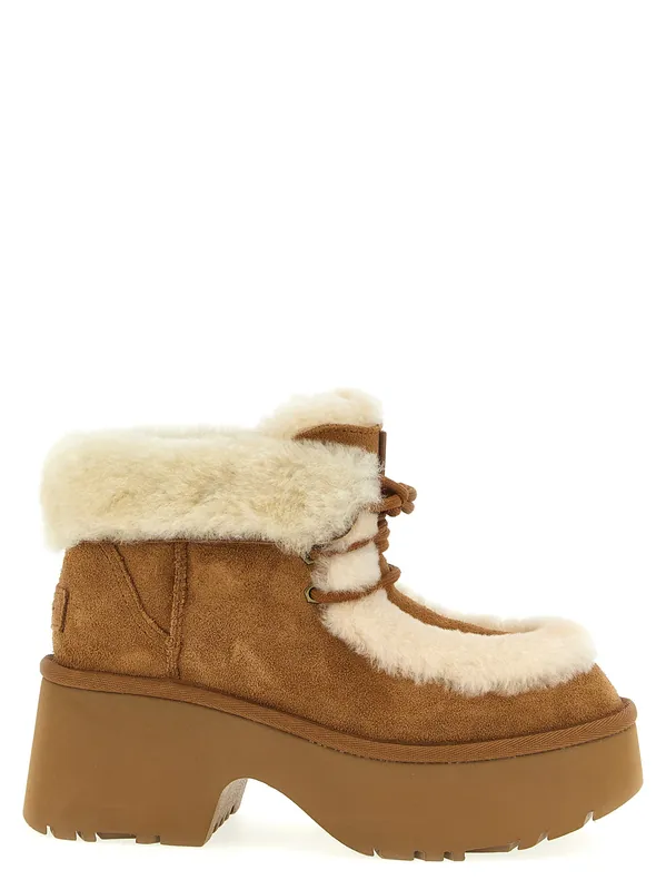 Esmee Lace Up Boots And Ankle Boots Brown - UGG