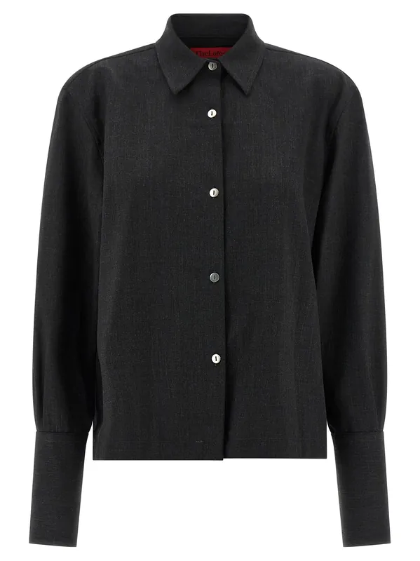 MéLange Shirt Shirt And Blouse Gray - Thelatest