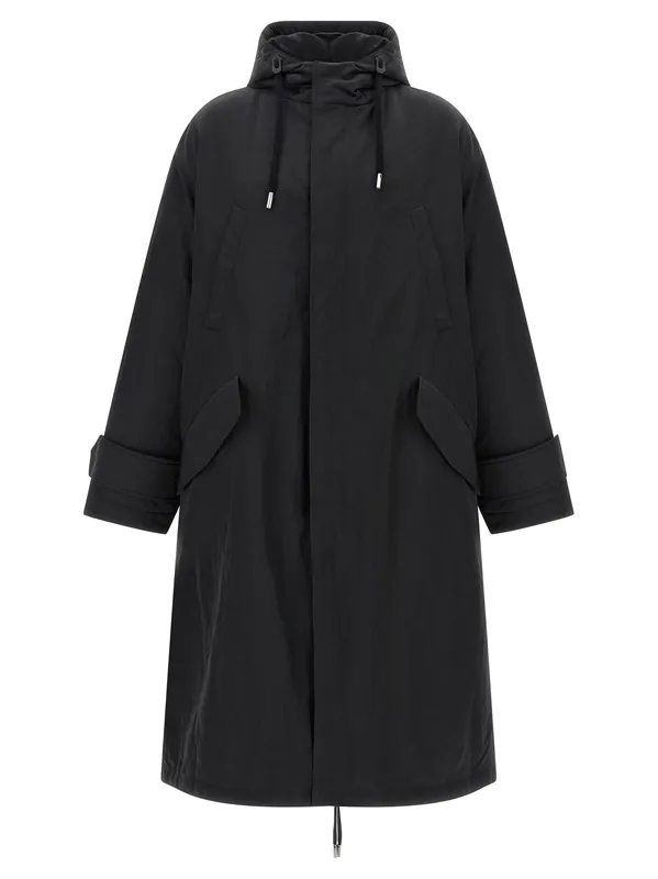 Long Parka Puffer Jackets Gray - Ami Paris