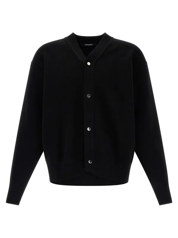 Le Cardigan Doppio Sweaters And Cardigans Black - Jacquemus