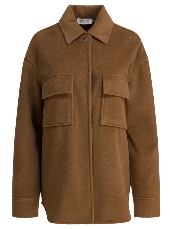 Overshirt Jacket With Pockets Jackets And Coats Brown - Semper