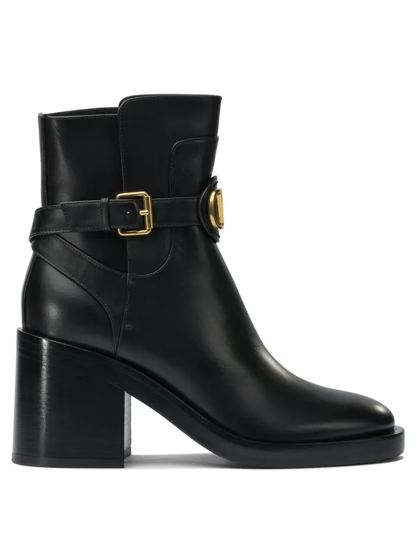 Vlogo Signature Boots And Ankle Boots Black - Valentino Garavani