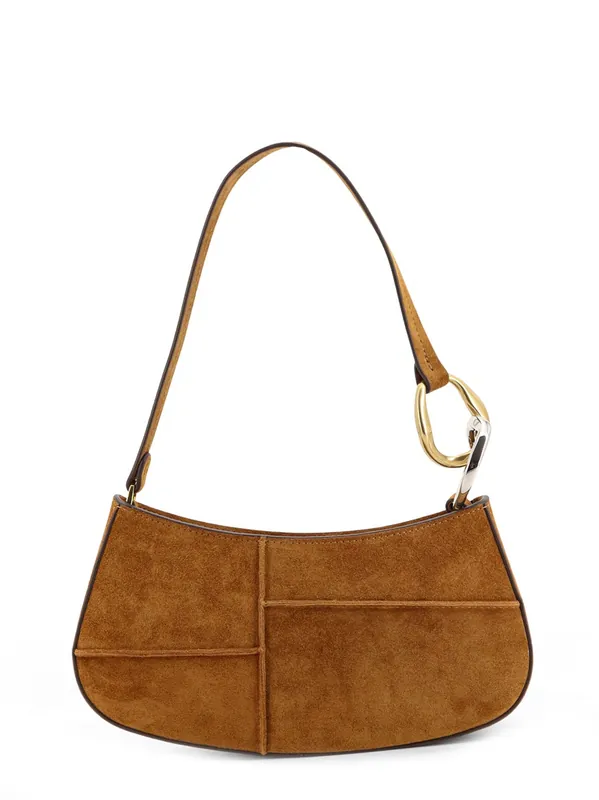 Ollie Suede Shoulder Bag - Staud