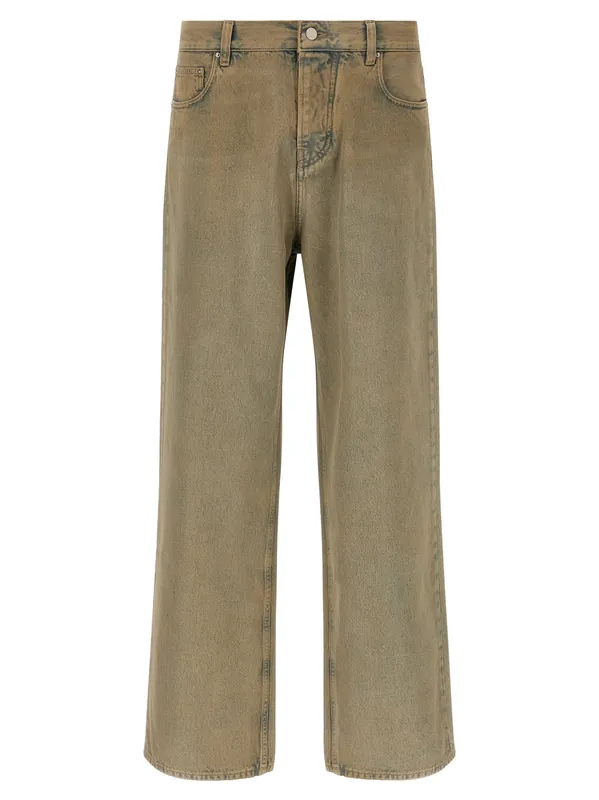 Wide Leg Jeans Beige - Amiri