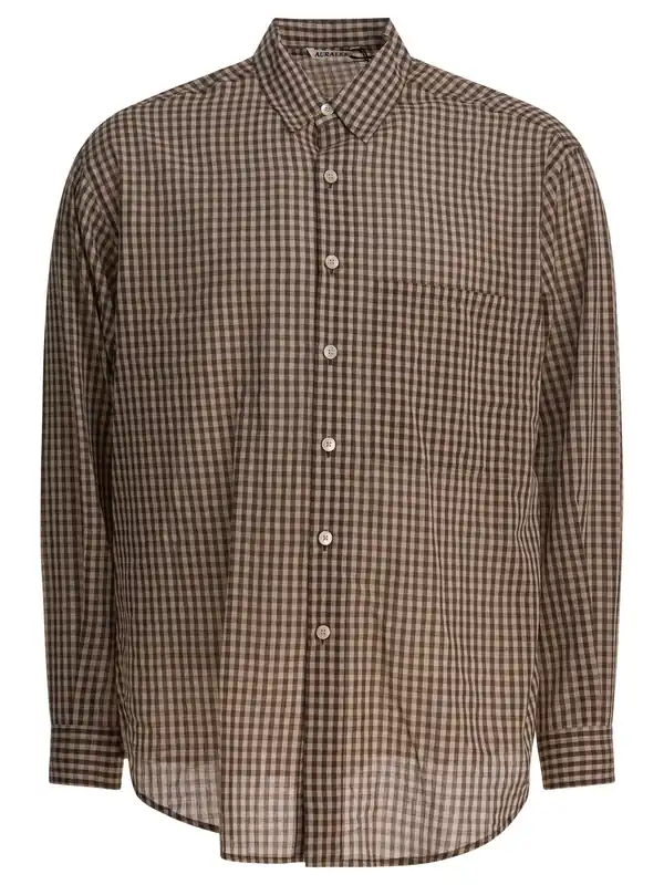 Airy Shirts Brown - Auralee