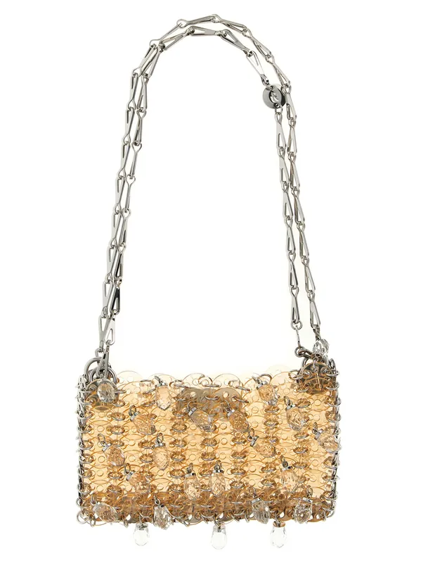 1969 Nano Crystal Resin Shoulder Bags Pink - Rabanne