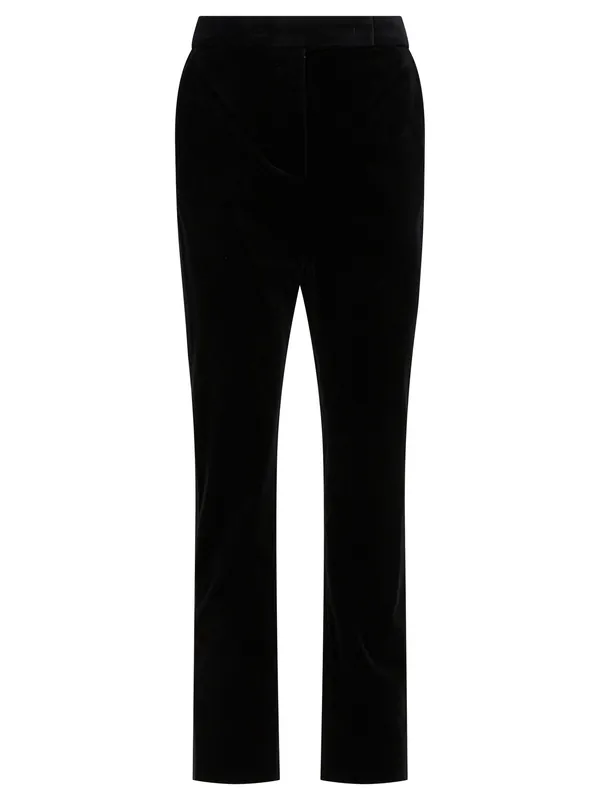 Velvet Pants Trousers Black - Max Mara
