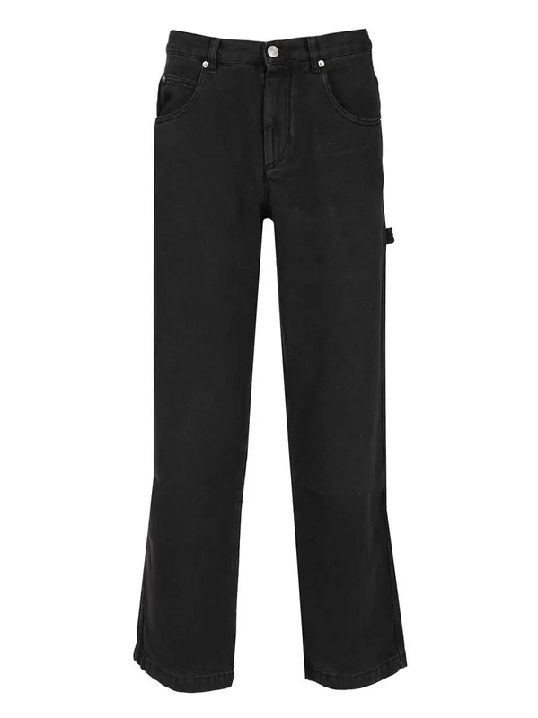 Isabel Marant Jenter Straight Leg Jeans Trousers Black