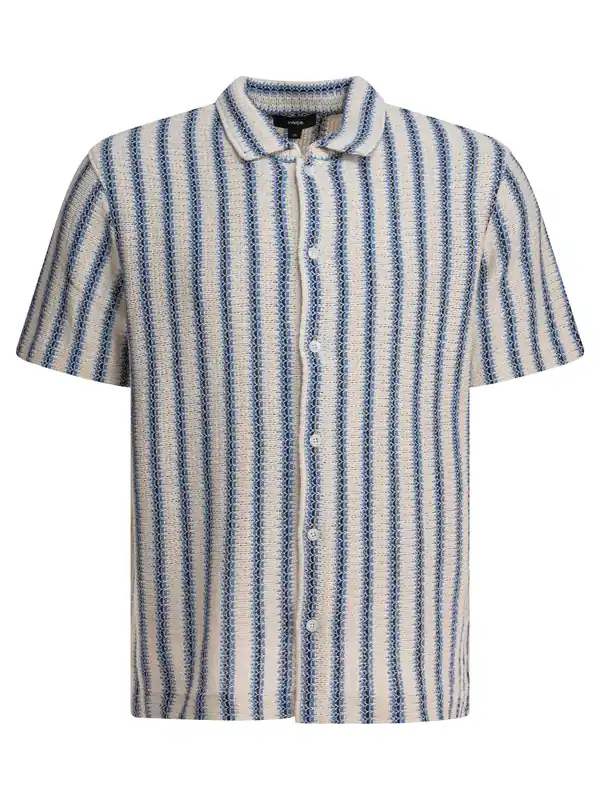 Striped Shirt Shirts Light Blue - Vince