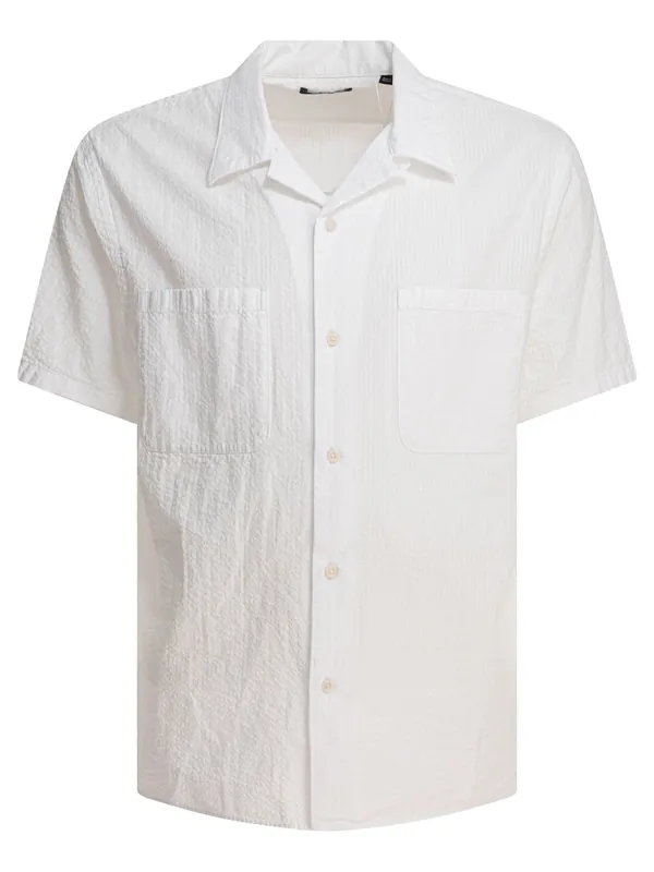 Seersucker Shirt Shirts White - Vince
