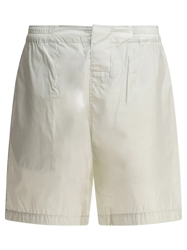 Silk Blend Utility Shorts White - Kaptain Sunshine