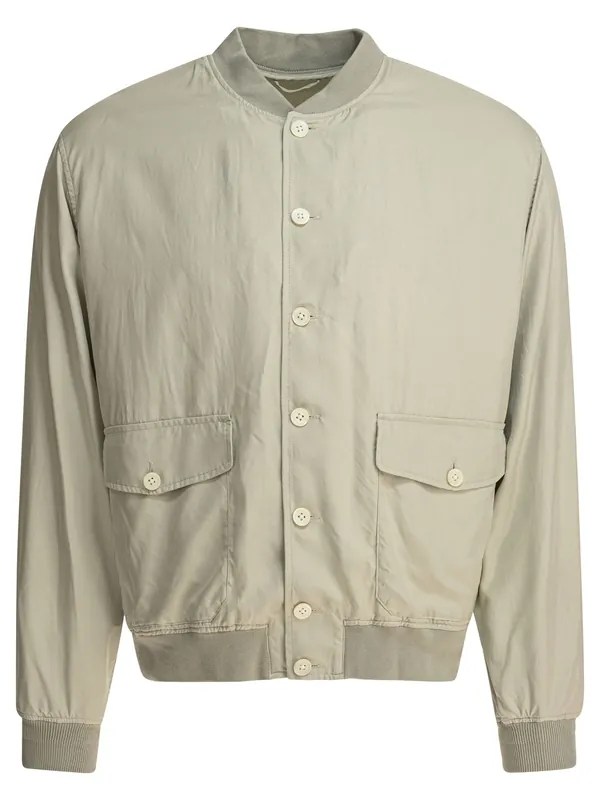 Silk Bomber Jacket Jackets And Coats Grey - Kaptain Sunshine