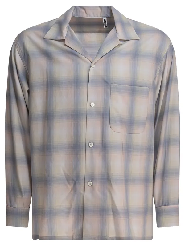 Wool Check Shirt Shirts Light Blue - Kaptain Sunshine