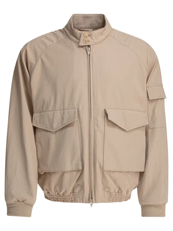 Lightweight Zippered Jacket Jackets And Coats Beige - Kaptain Sunshine