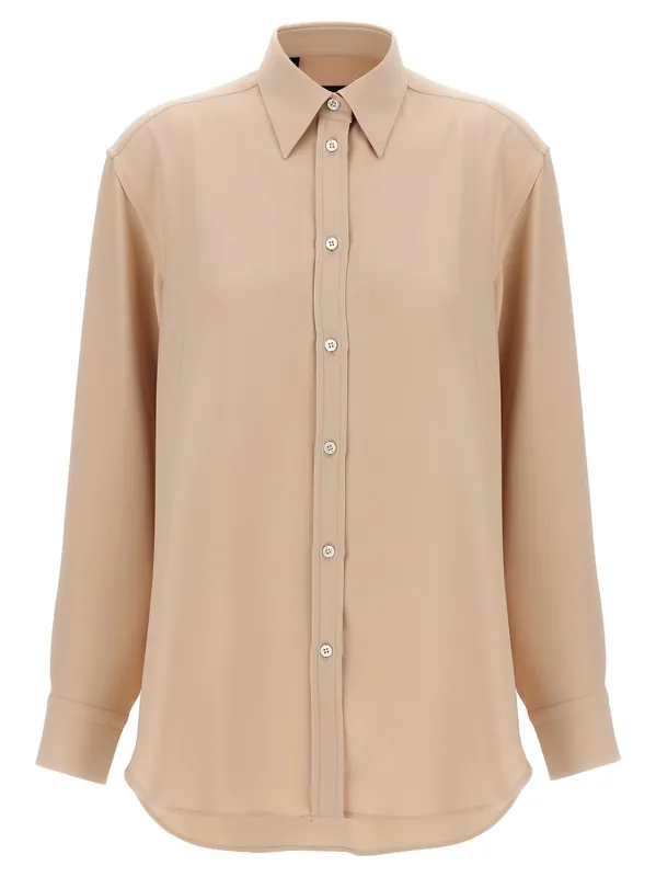 Cady Silk Shirt Shirt And Blouse Pink - Brioni