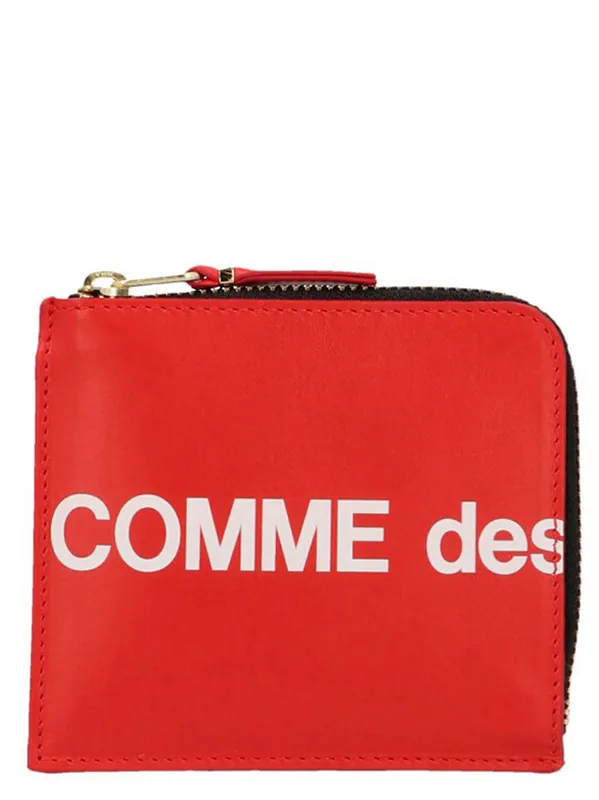Huge Logo Wallets And Card Holders Red - Comme Des Garçon