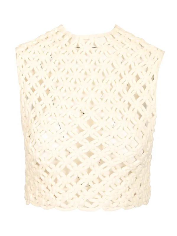 Knotted Top Tops White - Alaïa