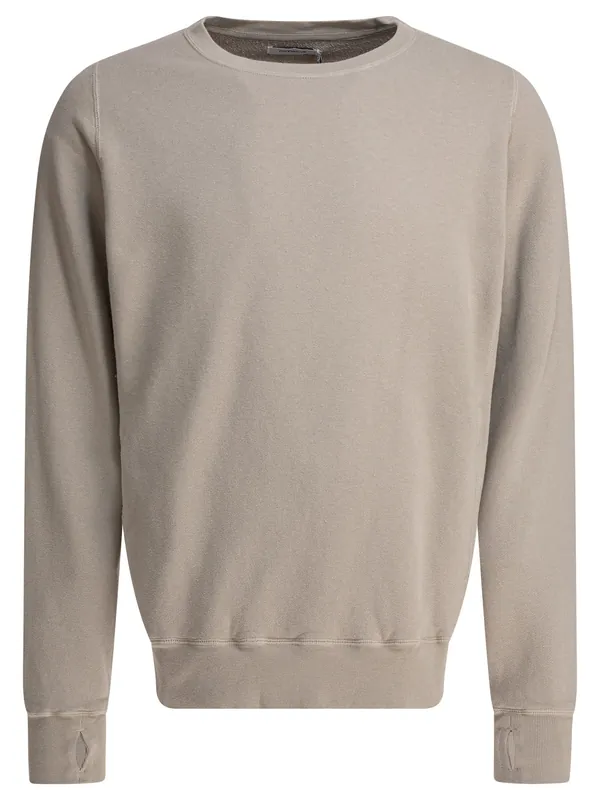 Cotton Crewneck Sweatshirt Sweatshirts Beige - Nonnative