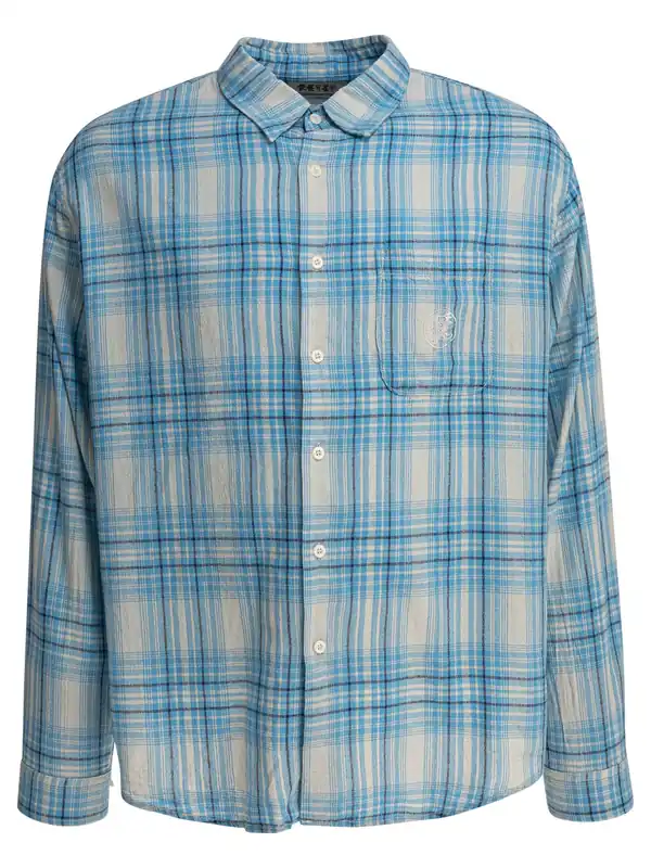 Check Shirt Shirts Light Blue - Thisisneverthat®