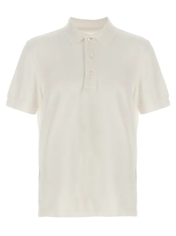 Piqué Shirt Polo White - Tom Ford