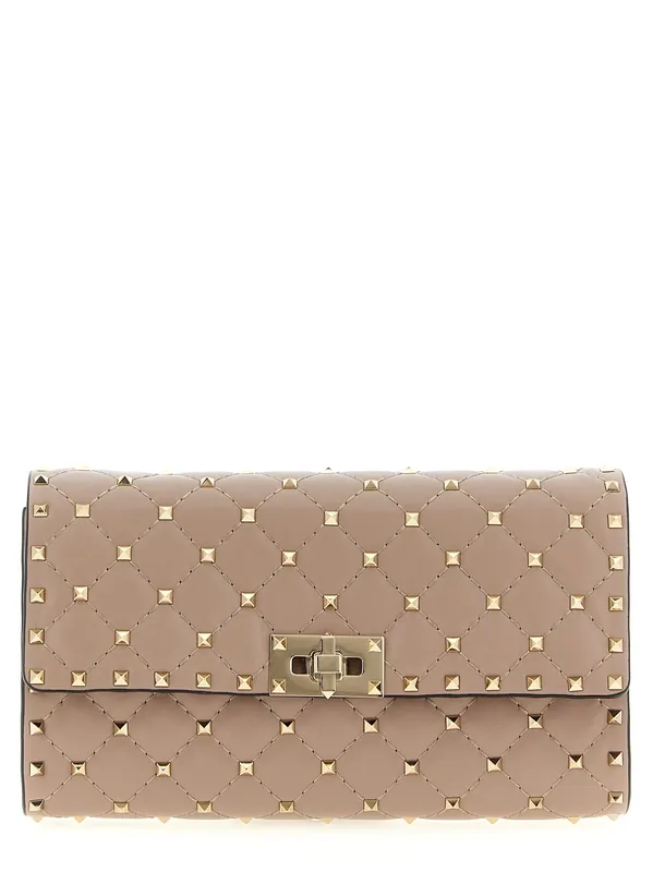 Rockstud Spike Shoulder Bags Pink - Valentino Garavani