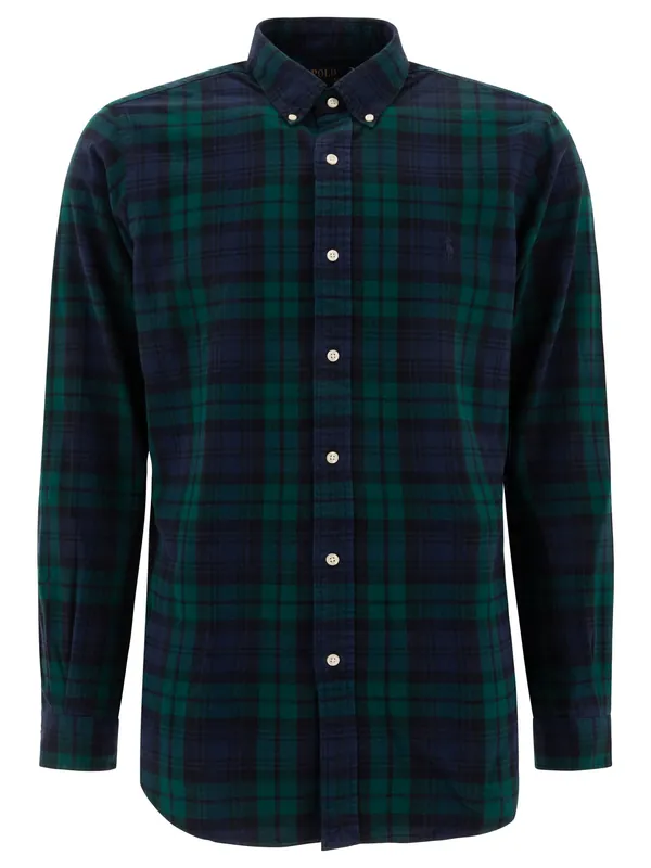 Plaid Shirt Shirts Green - Polo Ralph Lauren