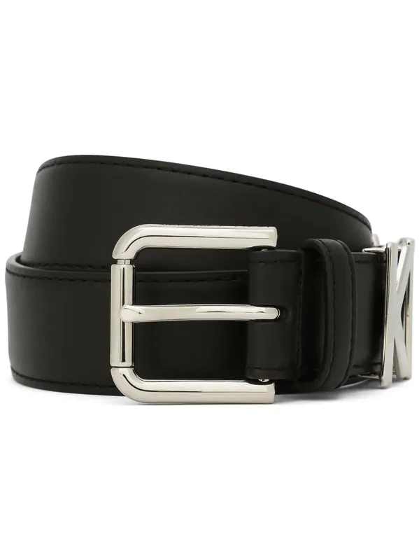 Belt With Logo Buckle - Dolce & Gabbana
