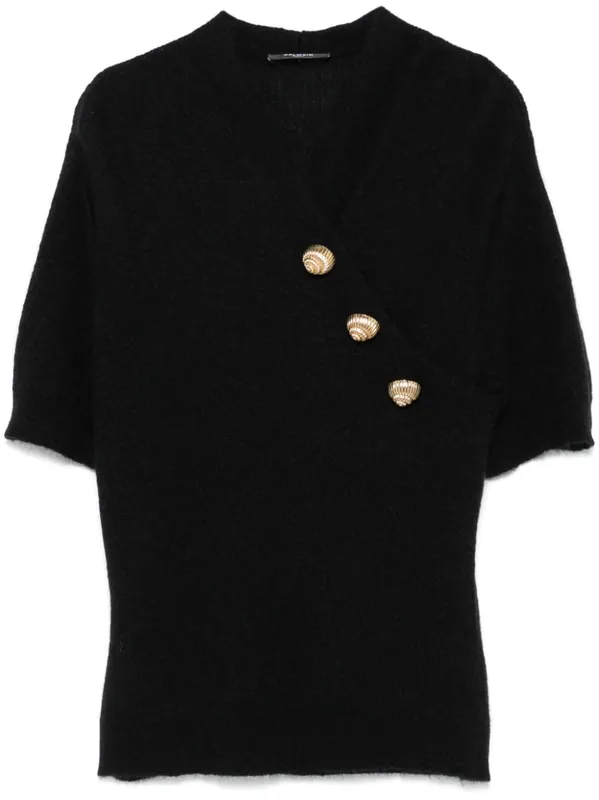 Top With Embossed Buttoning - Balmain