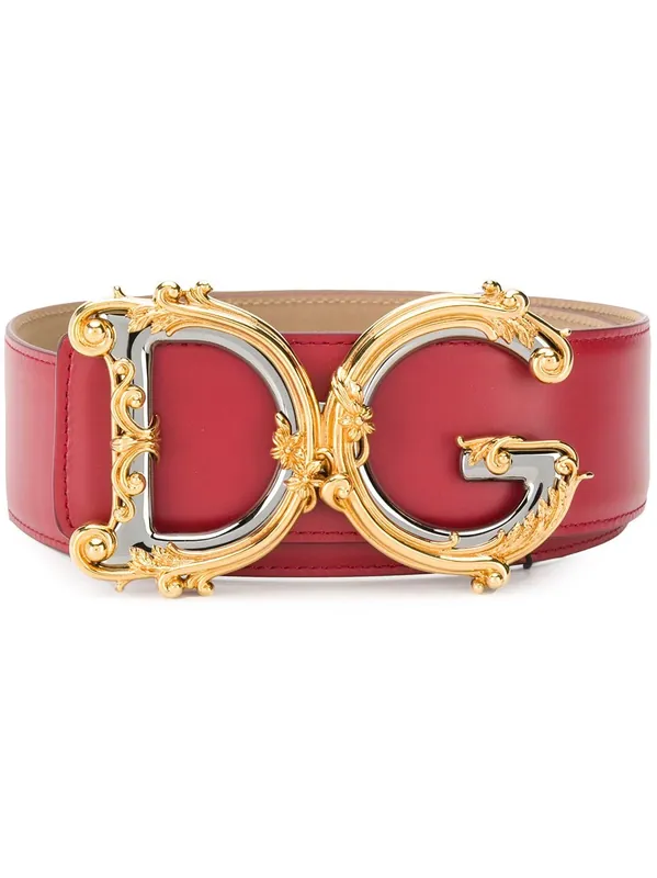 Belt With Red Dg - Dolce & Gabbana