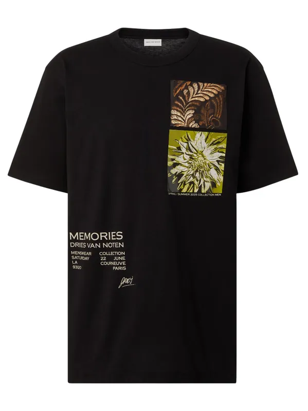 Cotton Jersey T-Shirt With Print