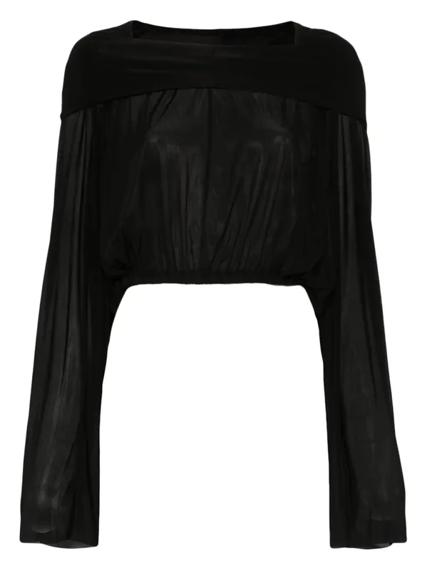 Hooded Crop Blouse - Rick Owens