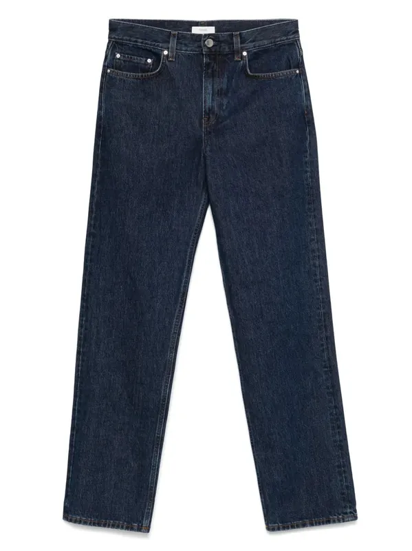 Jeans With Logo Application - Toteme
