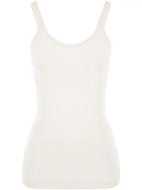 Slim Fit Light Cotton Tank Top - Bottega Veneta