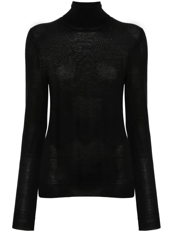 Cassandre Wool Turtleneck Sweater - Saint Laurent