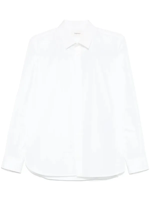 Cotton Poplin Slim Fit Shirt - Saint Laurent