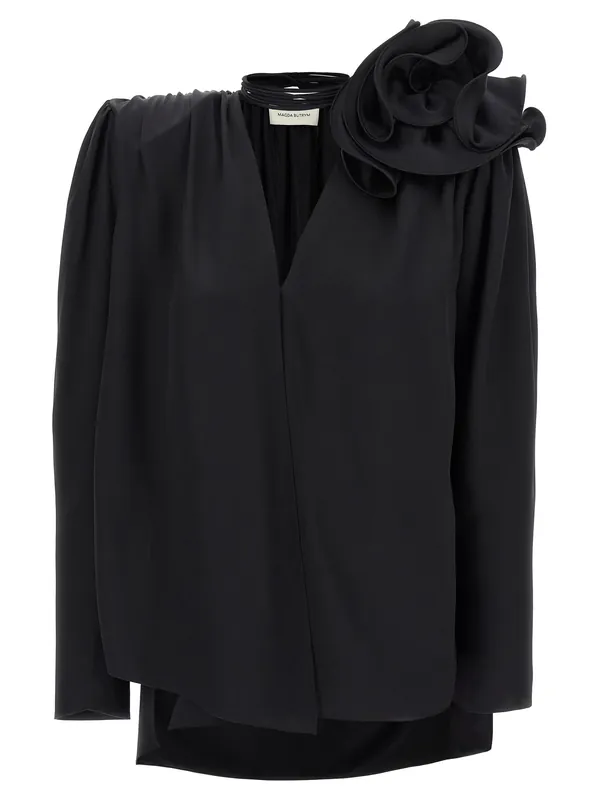 Pf23 03 Shirt And Blouse Black - Magda Butrym