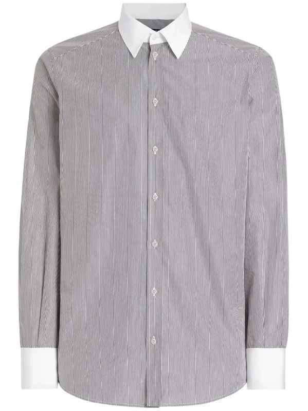 Striped Cotton Shirt - Dolce & Gabbana