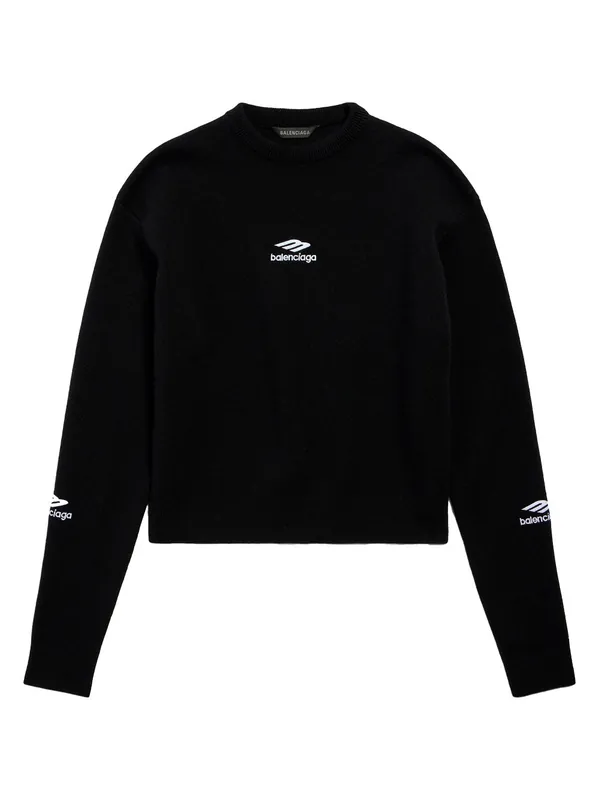 Wool Knitted Crewneck Ski Pullover - Balenciaga
