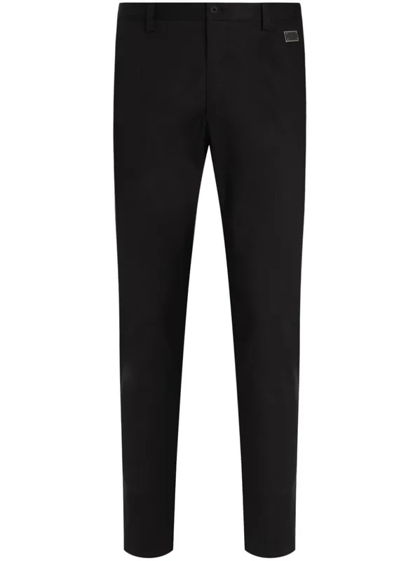 Tailored Cotton Trousers - Dolce & Gabbana